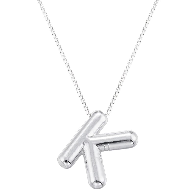 Copper 18K Gold Plated Letter Pendant Necklace