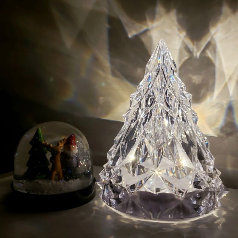 Crystal Diamond Christmas Tree Night Light