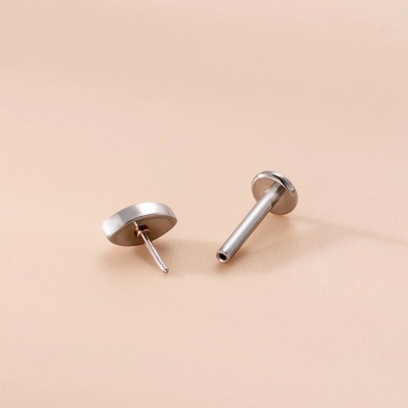 1 Piece Lip Rings Fashion Geometric Eye Lightning 316L Stainless Steel  Copper Plating Rhinestones