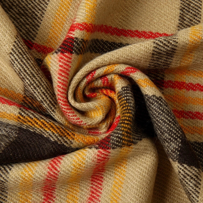Women's Minimalist Classic Style Color Block Imitation Cashmere Scarf