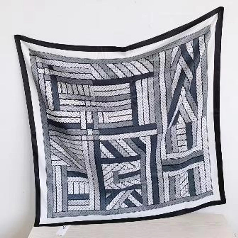 Women's Vintage Style Streetwear Printing Polyester Silk Scarf