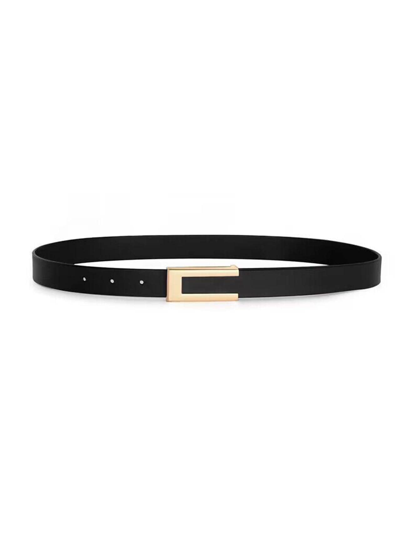 Geometric Buckle Belt For Dress Jeans