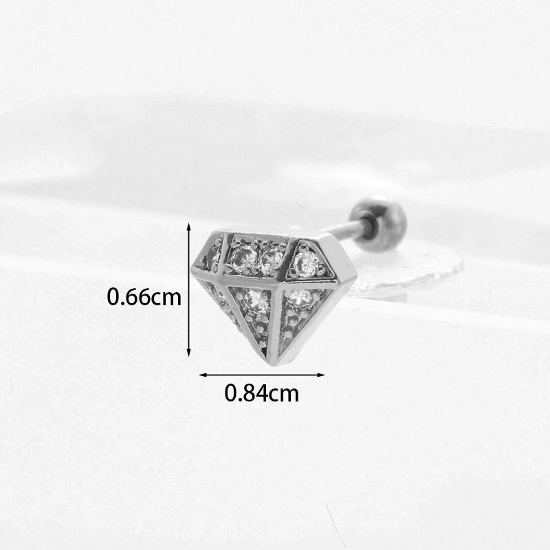 Ear Cartilage Rings & Studs Exaggerated Animal 316L Stainless Steel  Copper
