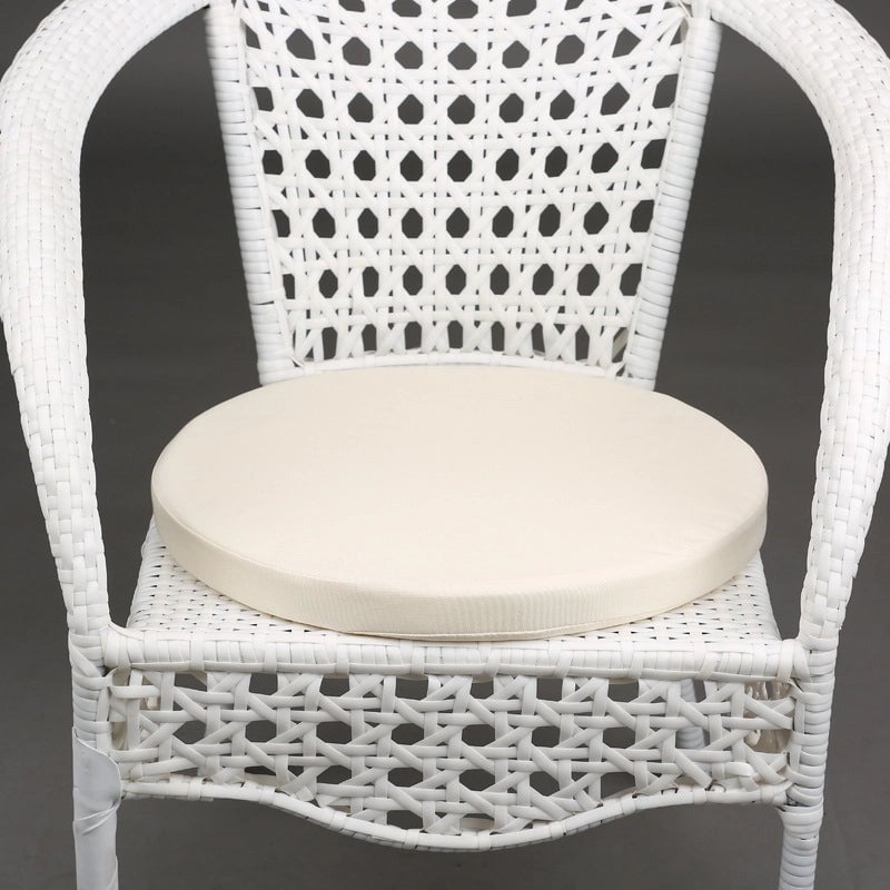 Round Outdoor Cushion Fat Cushion Customized Four Seasons Universal Cushion Solid Color Cotton And Linen Fabric Removable And Washable Chair Cushion