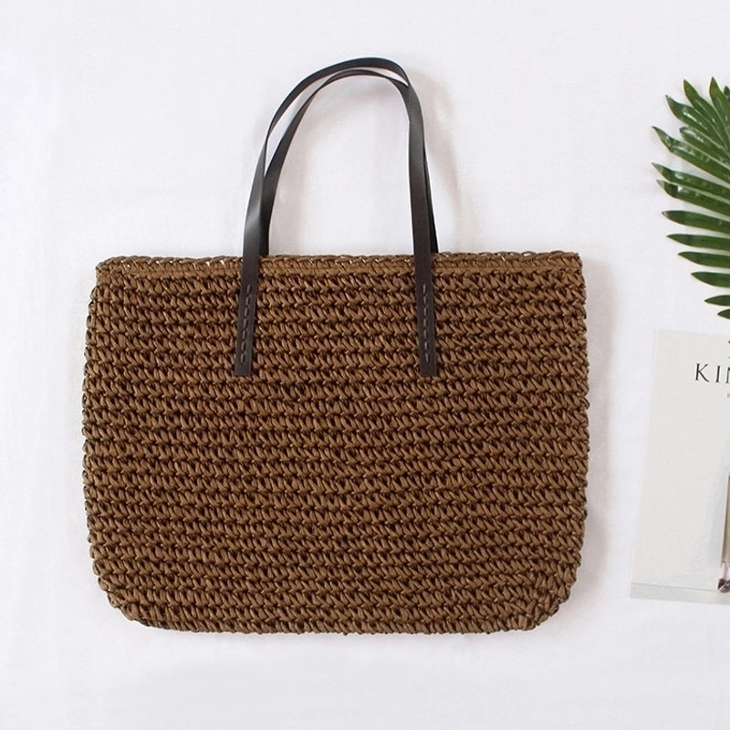 Women's All Seasons Straw Vacation Straw Bag