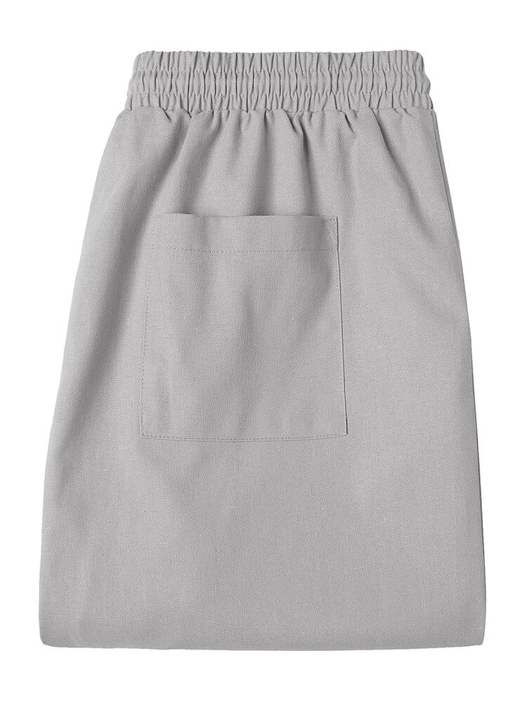 Casual Linen 3/4 Beach Yoga Shorts (US Only)