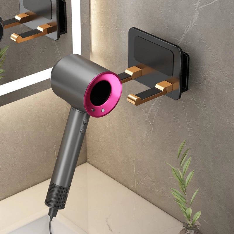 Hair Dryer Rack Punch-free Bracket Hair Dryer Rack Hair Dryer Storage Rack