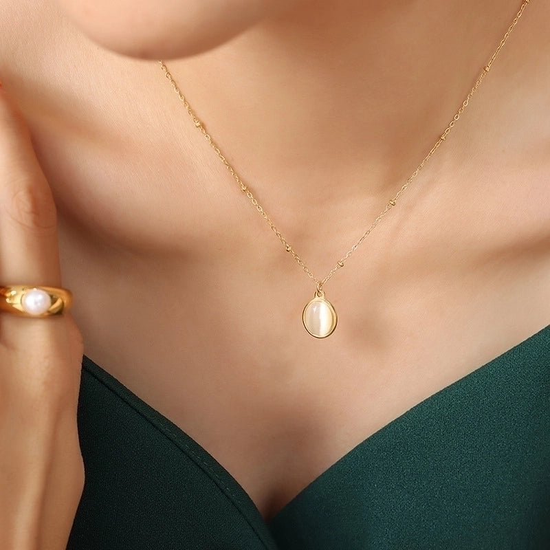 Fashion 304 Stainless Steel 18K Gold Plated Necklace