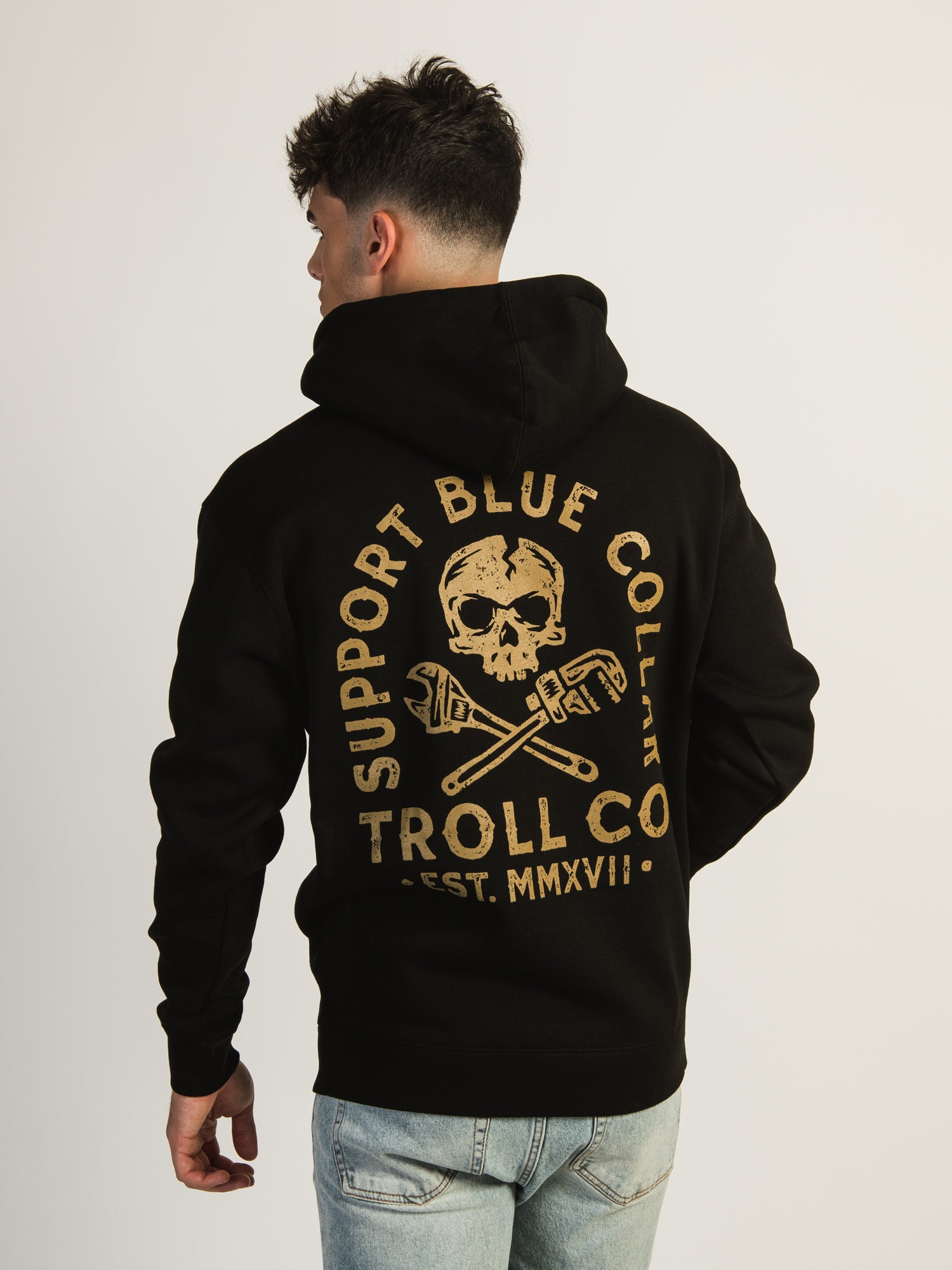 TROLL CO. SBC CROSSED PULLOVER HOODIE