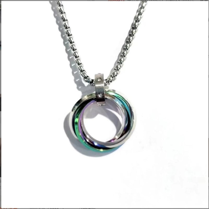 Fashion Geometric Titanium Steel Plating Pendant Necklace 1 Piece