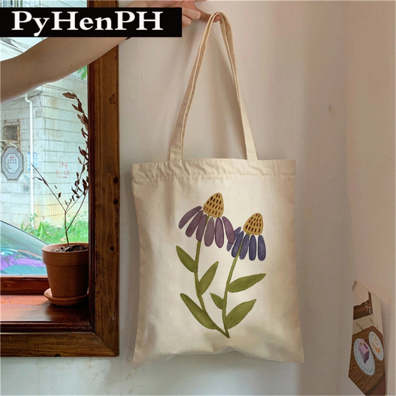 Women's Small Canvas Color Block Vintage Style Classic Style Square Open Shoulder Bag