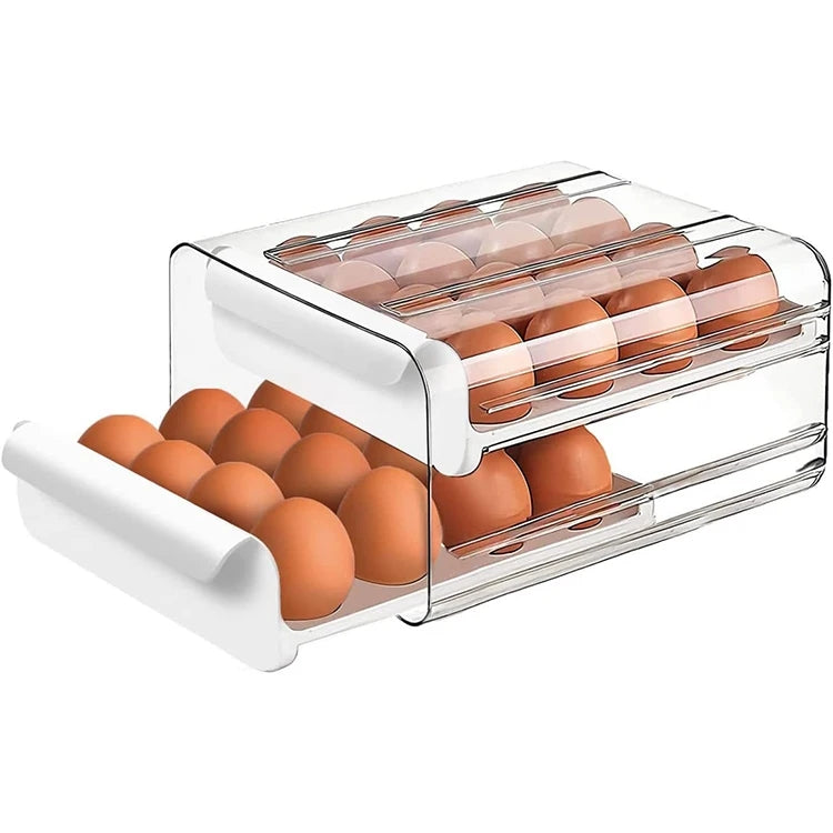 2X LAYERS DRAWER EGG STORAGE BOX