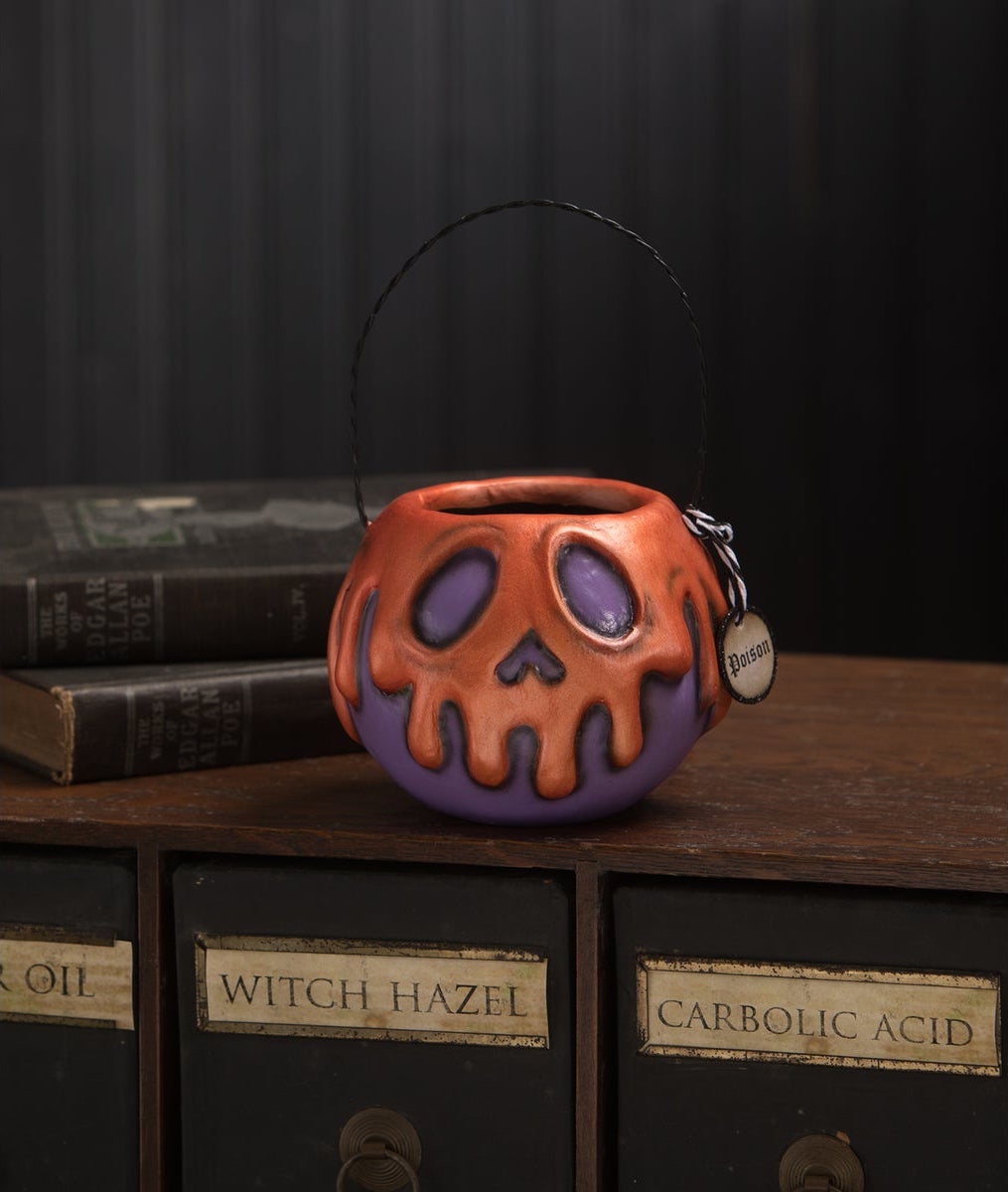 Purple Poison Apple Bucket with Orange Candy Drip