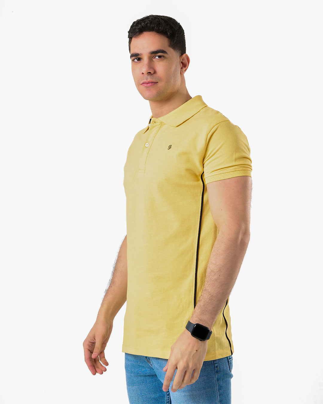 Men's Polo T-shirt with Side Lines
