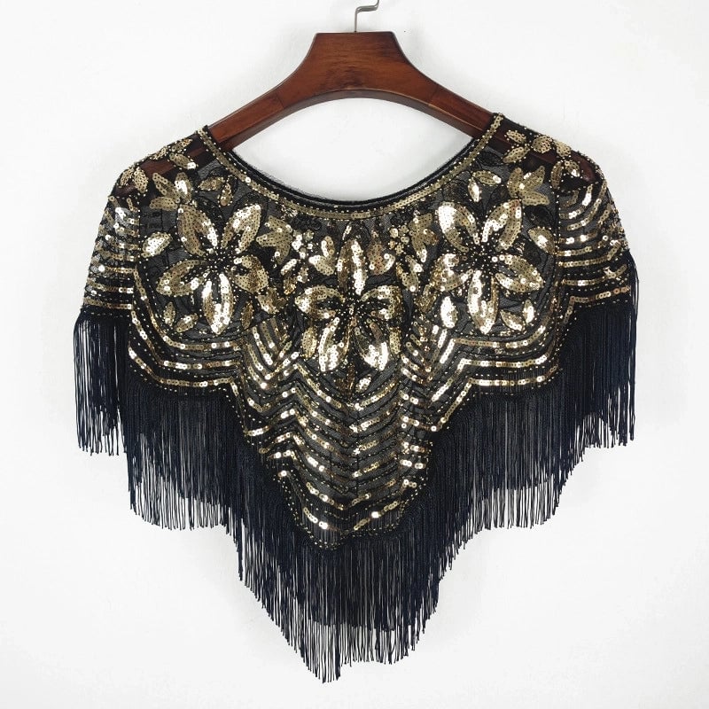 Sequined Shawl Tassel Ladies Summer Sunscreen Thin Coat Mesh Embroidered Beads Outside The Dress Europe And The United States