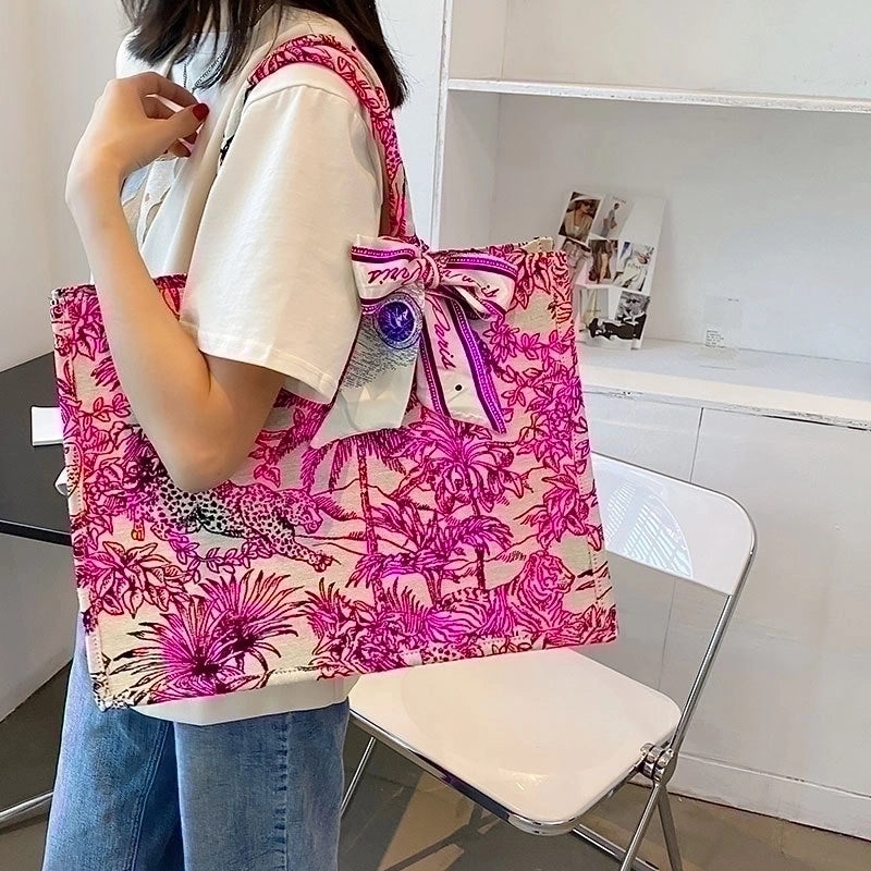 Large Bag Handbags New Fashion Contrast Color One Shoulder Underarm Bag