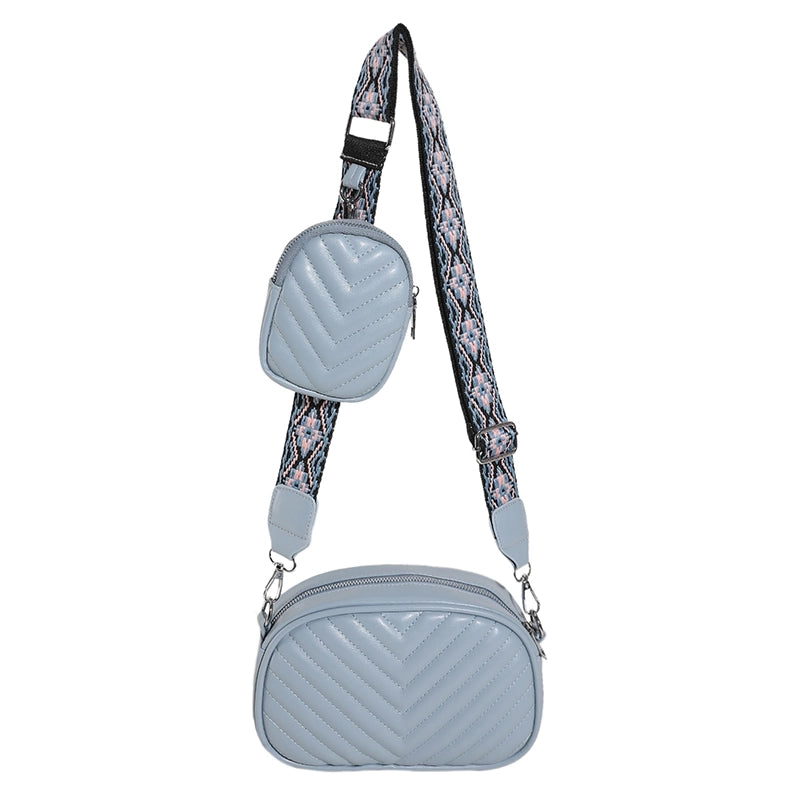 Women's Small Pu Leather Solid Color Basic Zipper Shoulder Bag Bag Sets
