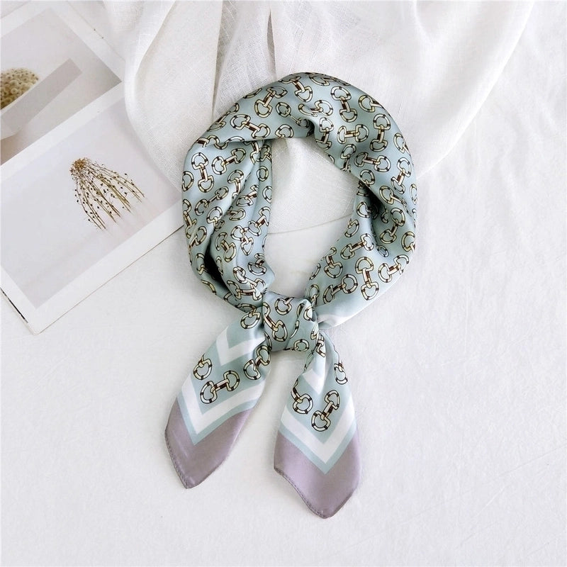Small Square Scarf Neck Protector Korean Suit Small Scarf
