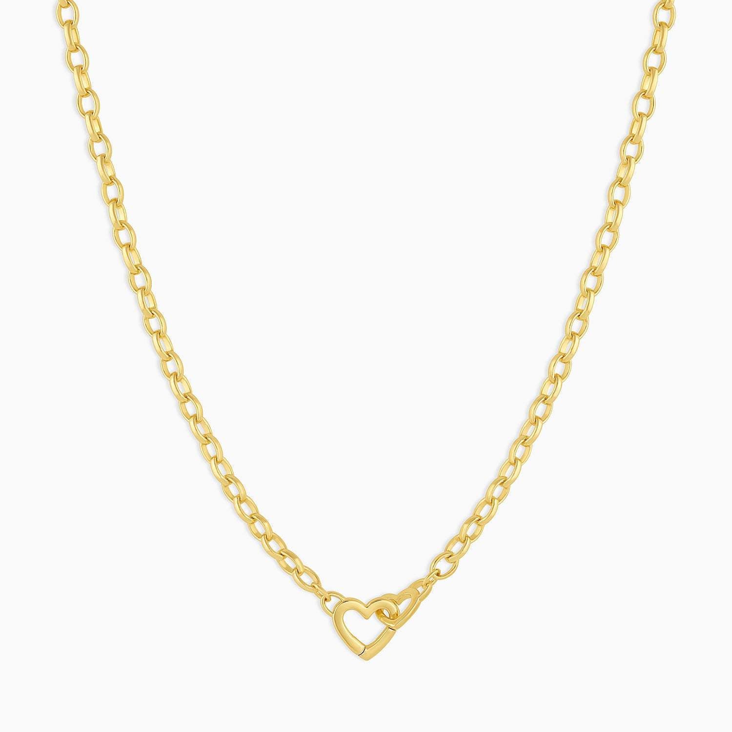 Minimalist Heart Titanium Steel Electroplating Necklaces