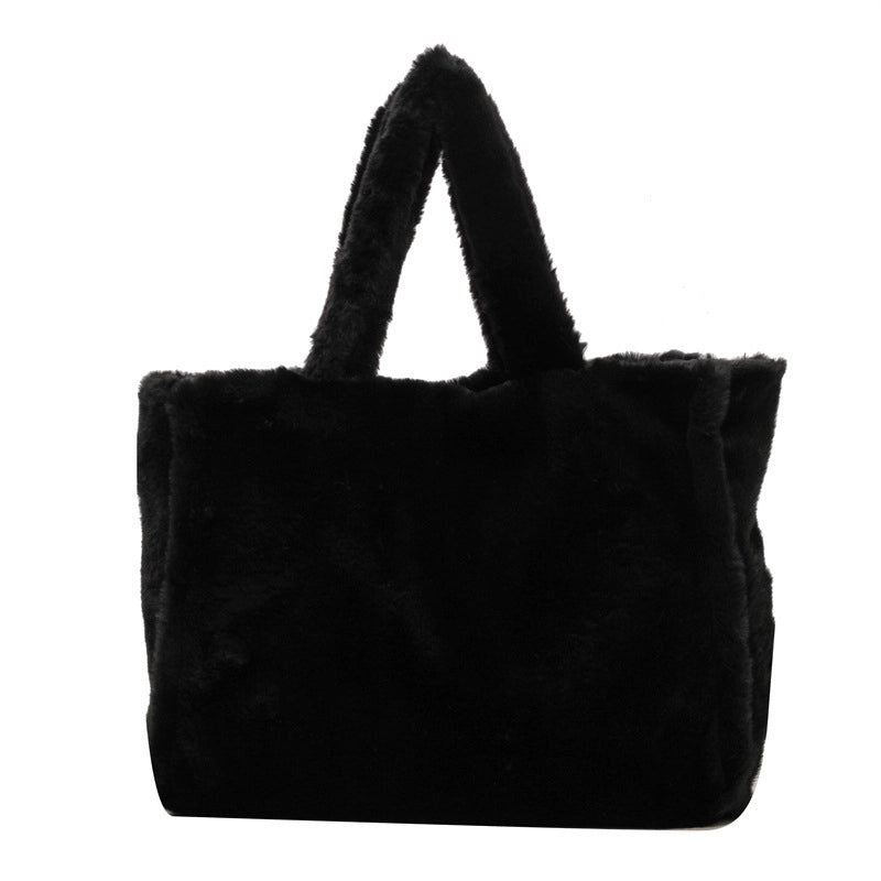 Winter New Fashion Casual Commuter Large Bag Handbags Simple Large Capacity Shoulder Tote Bag For Women