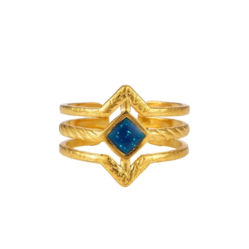 Elegant Minimalist Geometric 304 Stainless Steel Enamel Stainless Steel Rings