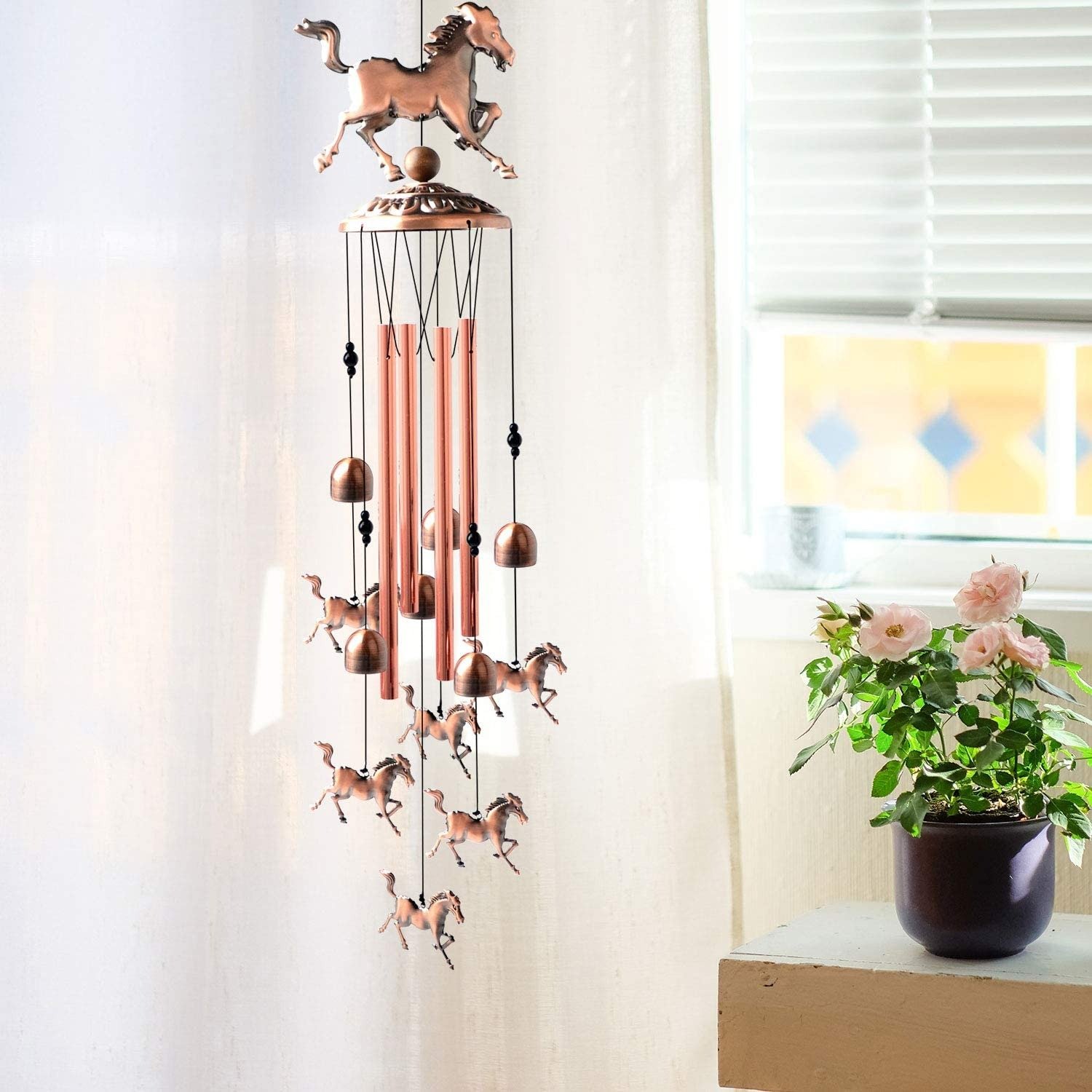 🎁Last Day 45% Off-Pure hand-made Copper Horse wind chimes