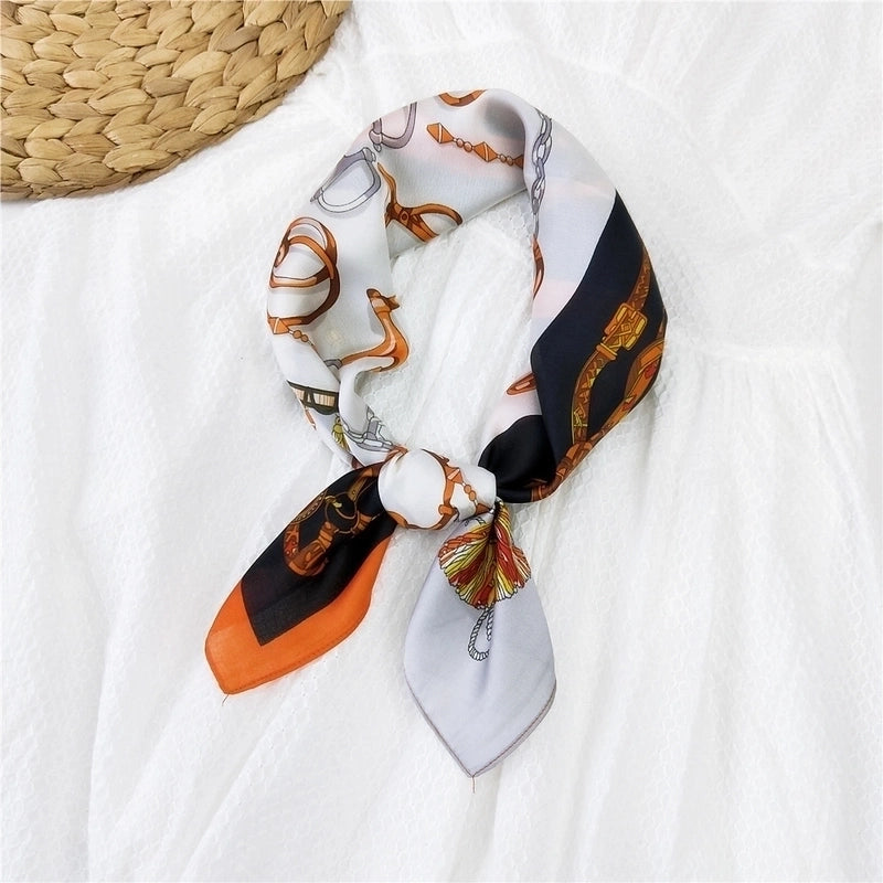 70 Small Square Scarf Silk Scarf Women Summer Neck Scarf Neck Protector Thin Scarf