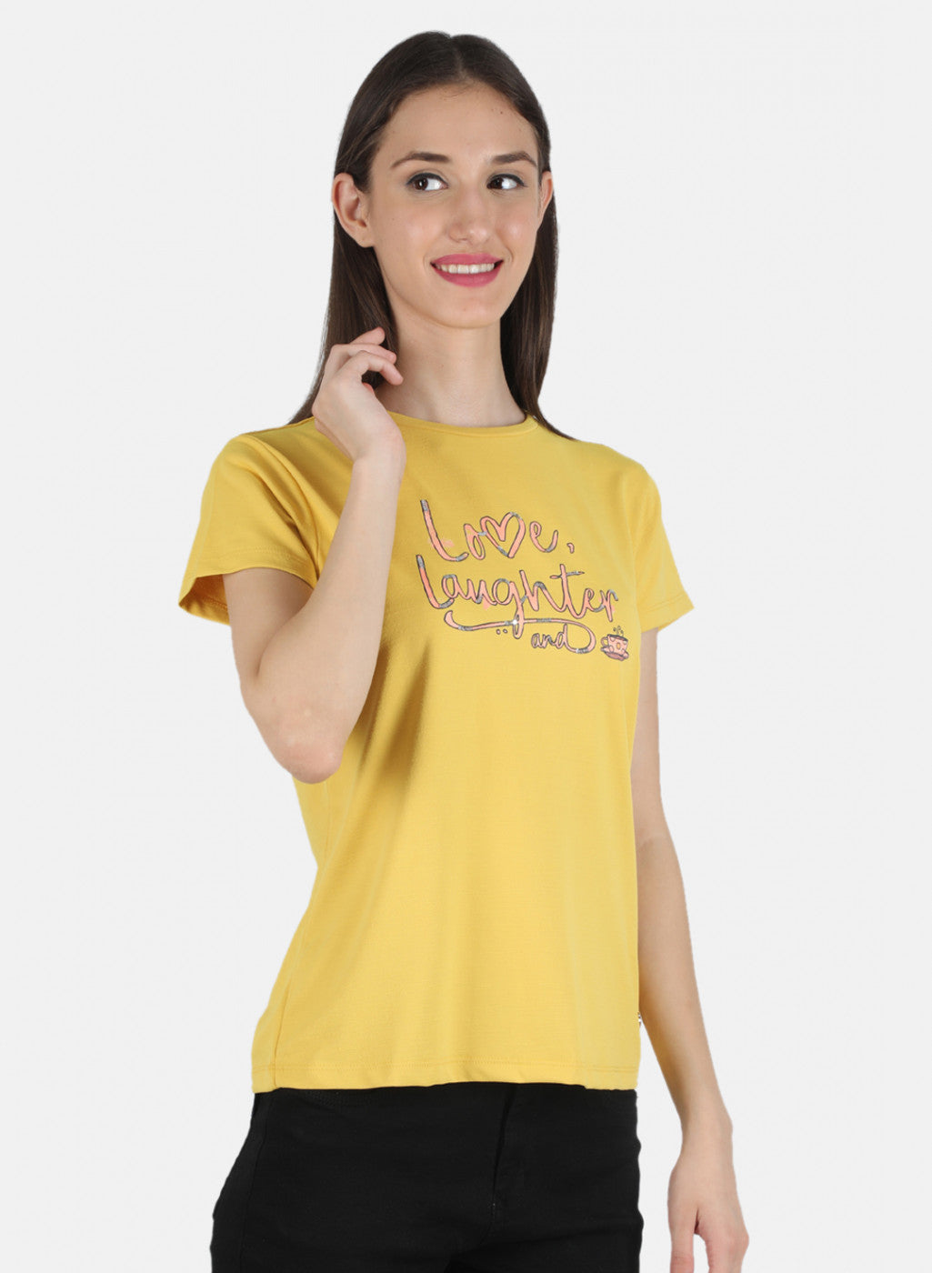 Women Mustard Printed Top