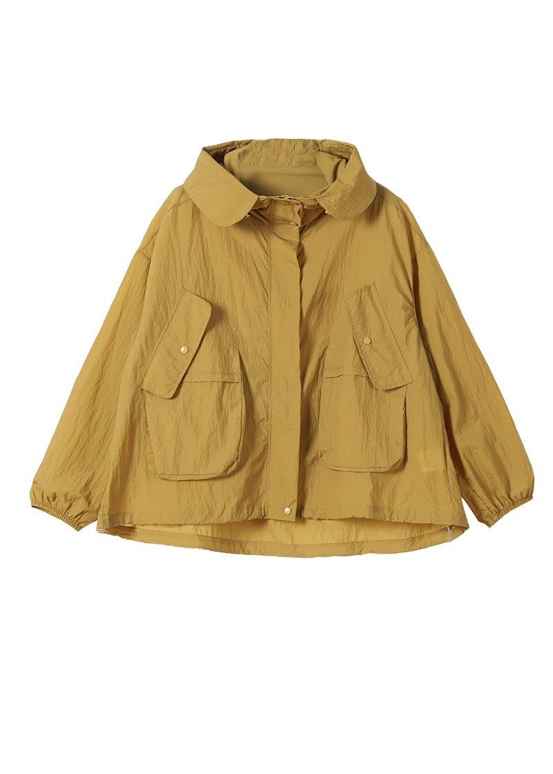 Plus Size White Pocket UPF 50+ Coat Jacket Hoodies Outwear Summer