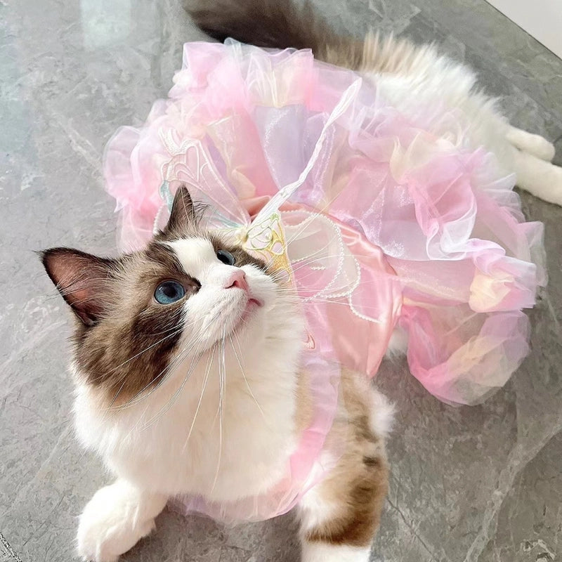 Cute Polyester Solid Color Pet Clothing