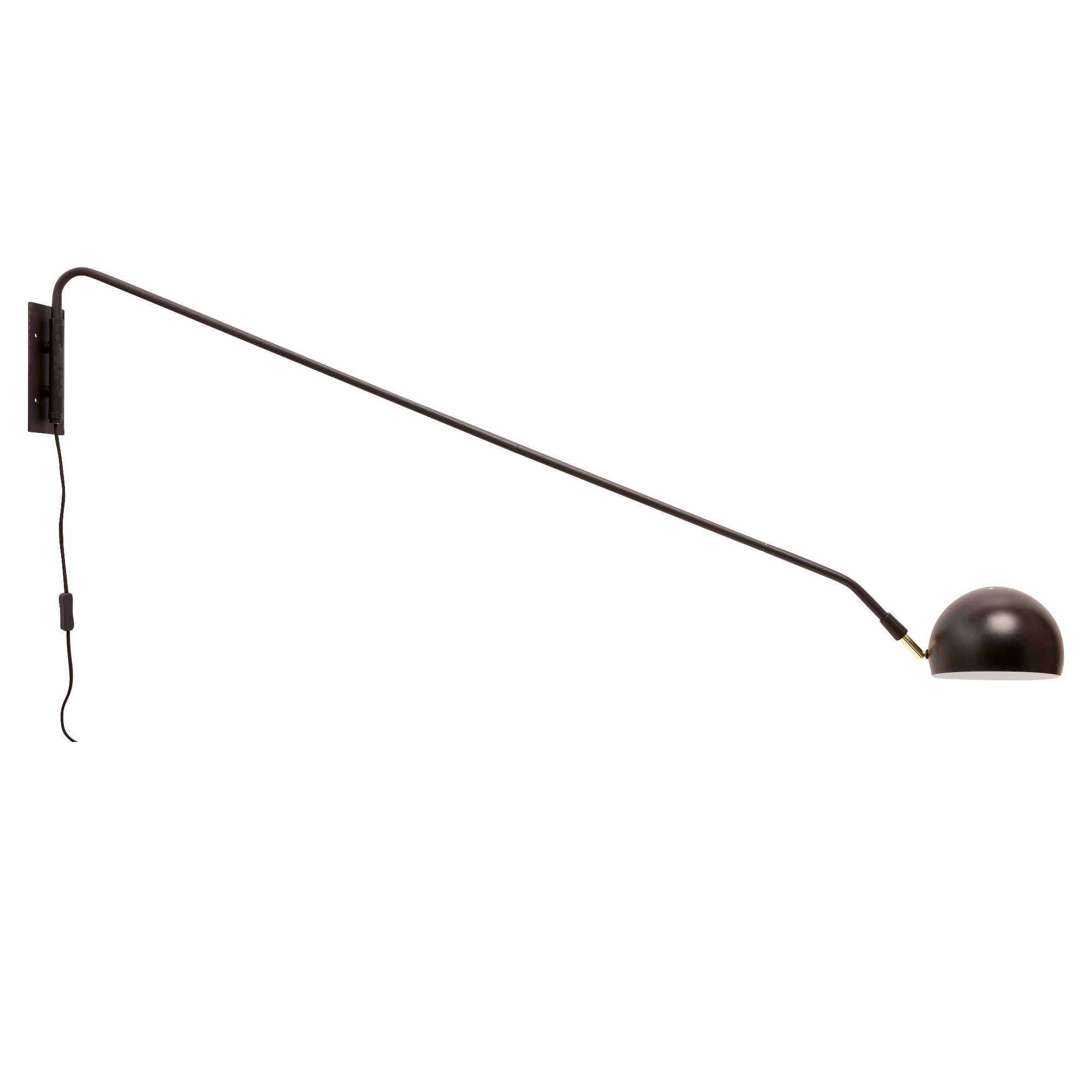 refurbished | Hu?bsch Atelier Wall Lamp. brass/black