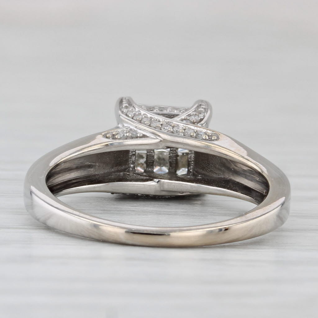 0.50ctw Diamond Engagement Ring 10k White Gold Size 6.25 Tomas Rae