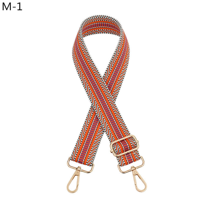 All Seasons Polyester Color Block Bag Strap