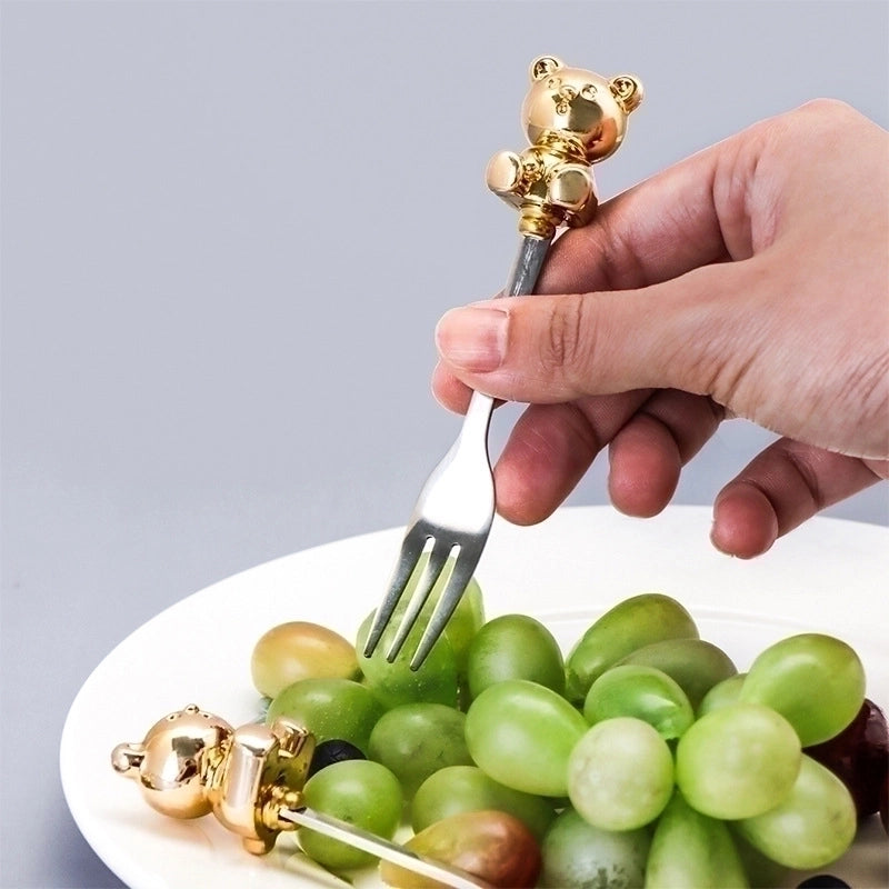 Cute Cartoon Stainless Steel Tableware 1 Piece