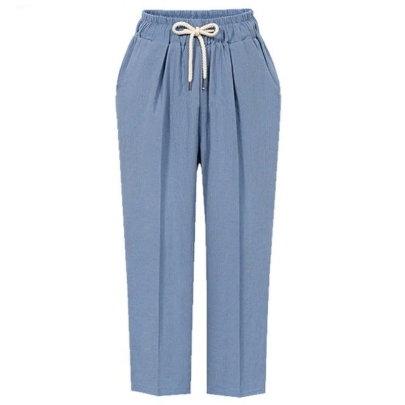 Women's Office Cotton Linen Pants