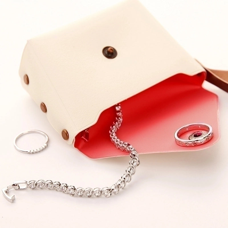 Unisex Solid Color Pu Leather Buckle Coin Purses