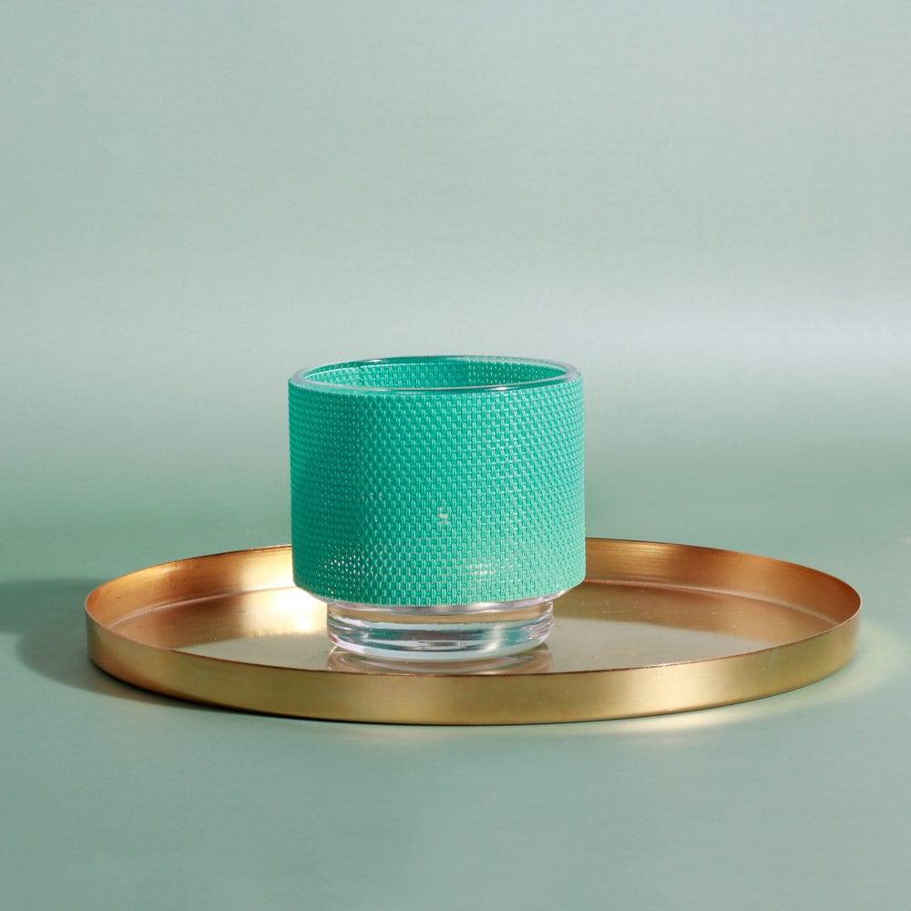 Colorata Tealight Holder with Cover - Teal