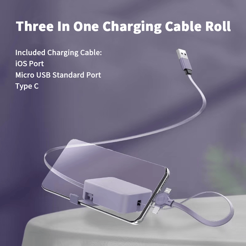 🔥Summer Hot Sale 48% OFF🔥Three In One Charging Cable Roll-Buy 3 Free Shipping