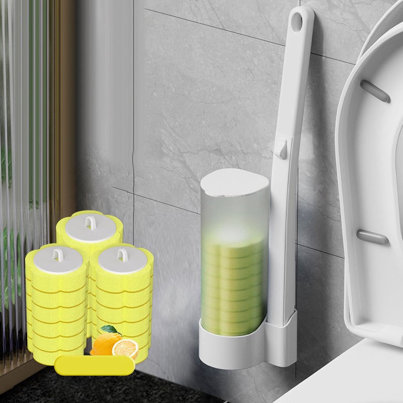 🔥Disposable Replacement Brush Head Toilet Brush Set