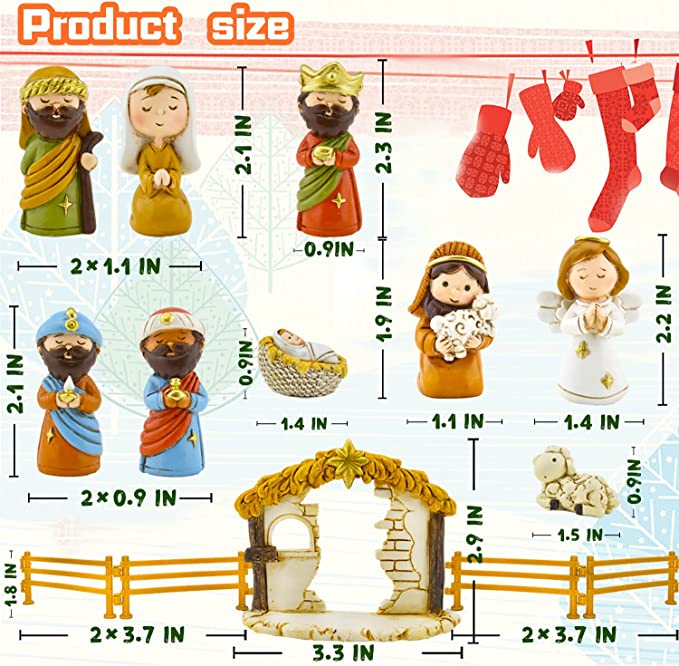 Nativity Advent Calendar - 24 Days of Christmas Nativity Scene Set