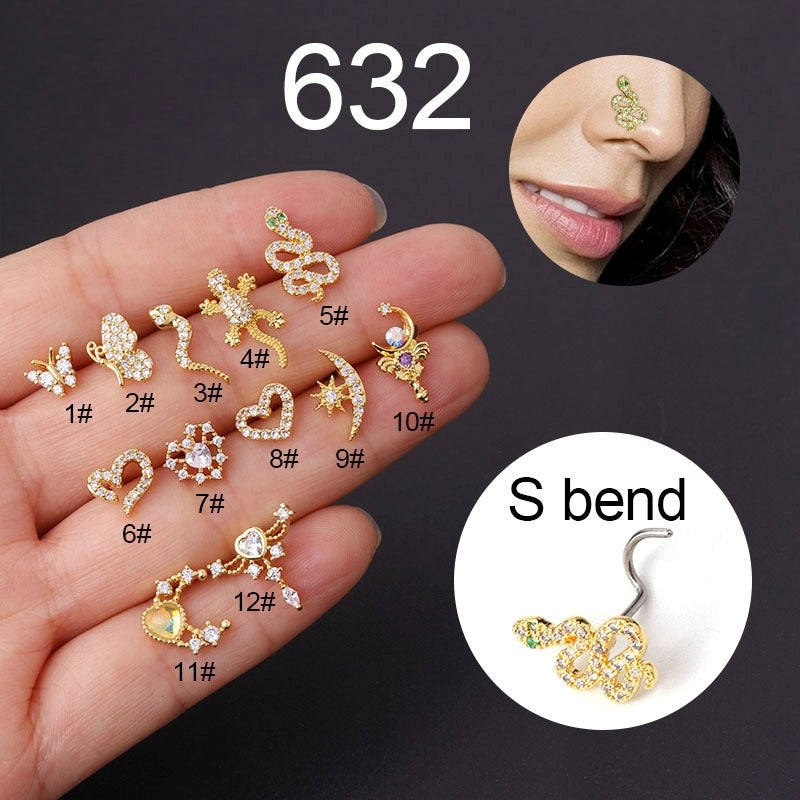 Nose Rings & Studs Fashion Animal Metal Plating
