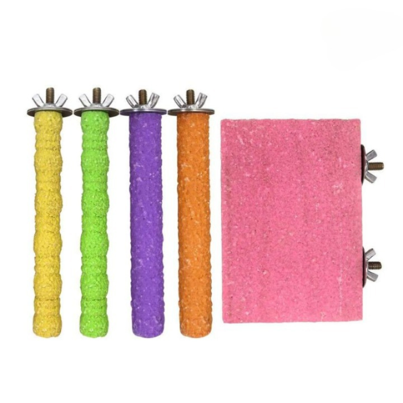5 Pieces Wooden Stand With Claw Grinding Bar Foot Stick