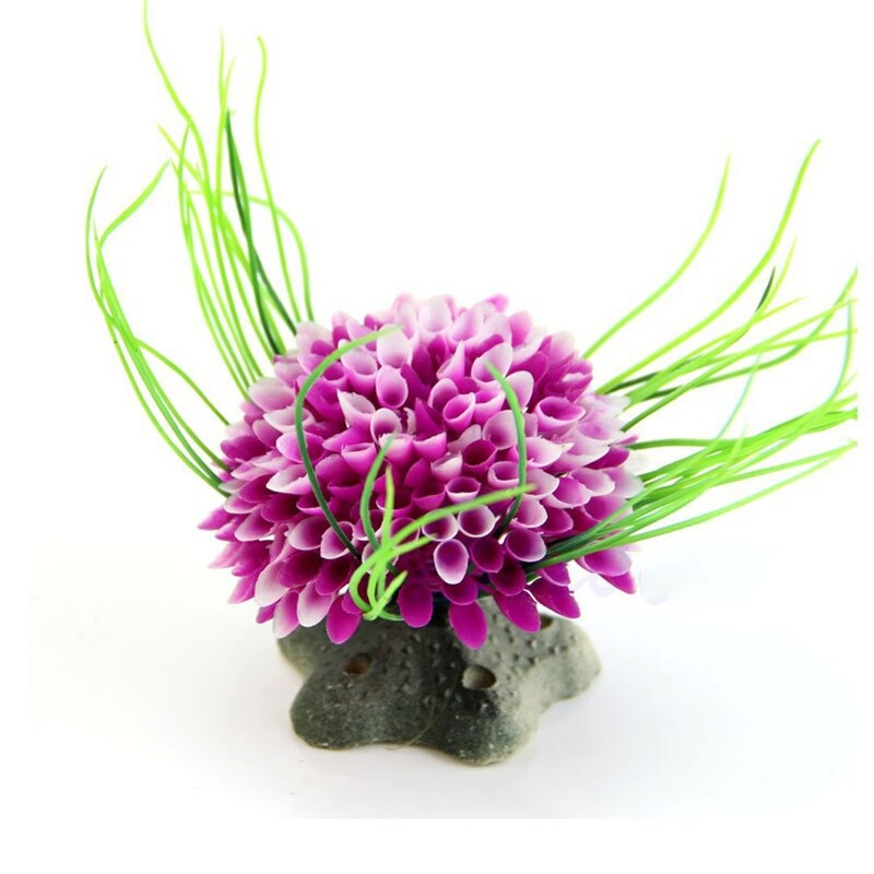 Green Plant Ornament For Aquarium