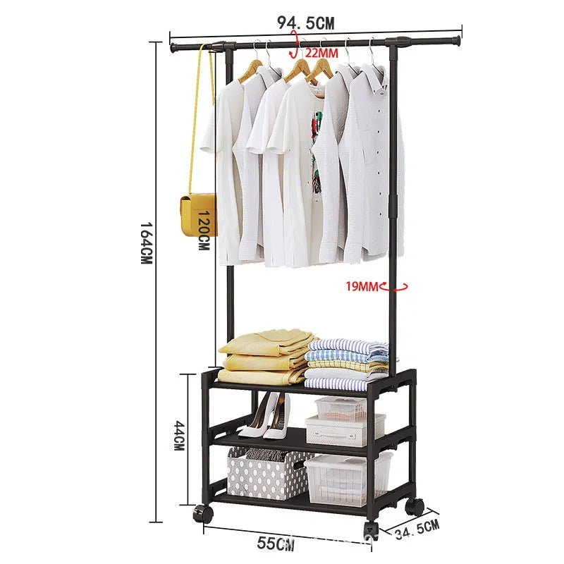 3 LAYERS ATTACHABLE CLOTH RACK