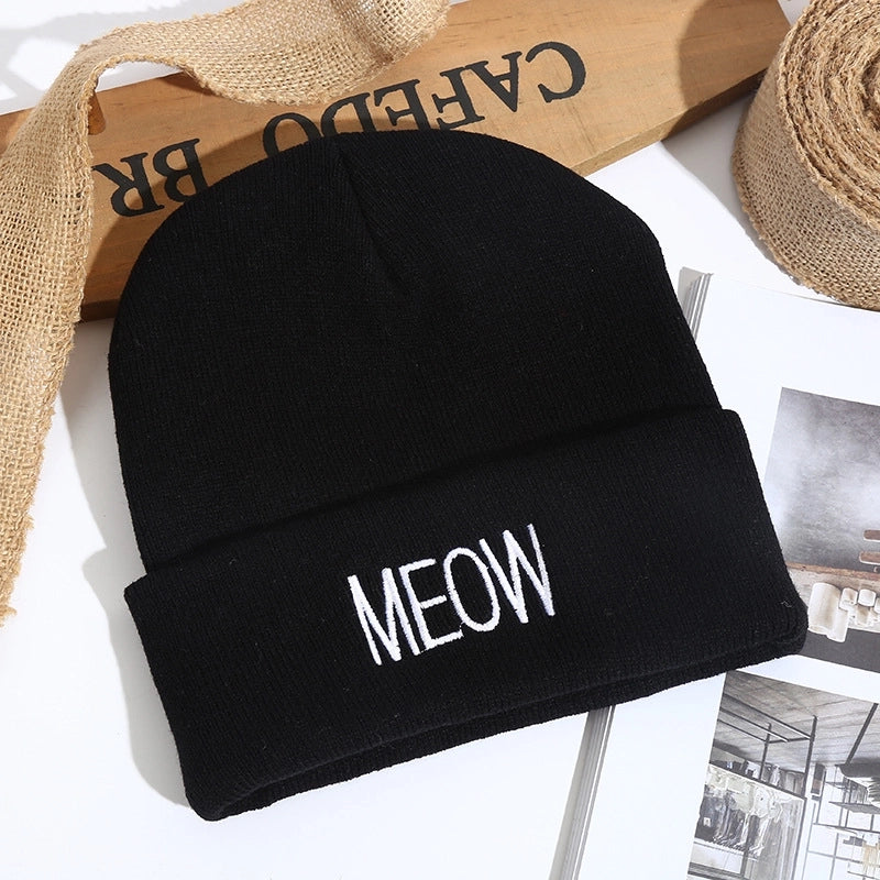 Autumn And Winter Melon Skin Knitted Pullover Cap Wool Hat Tide Brand Warm Ski Hat Sample Custom Custom