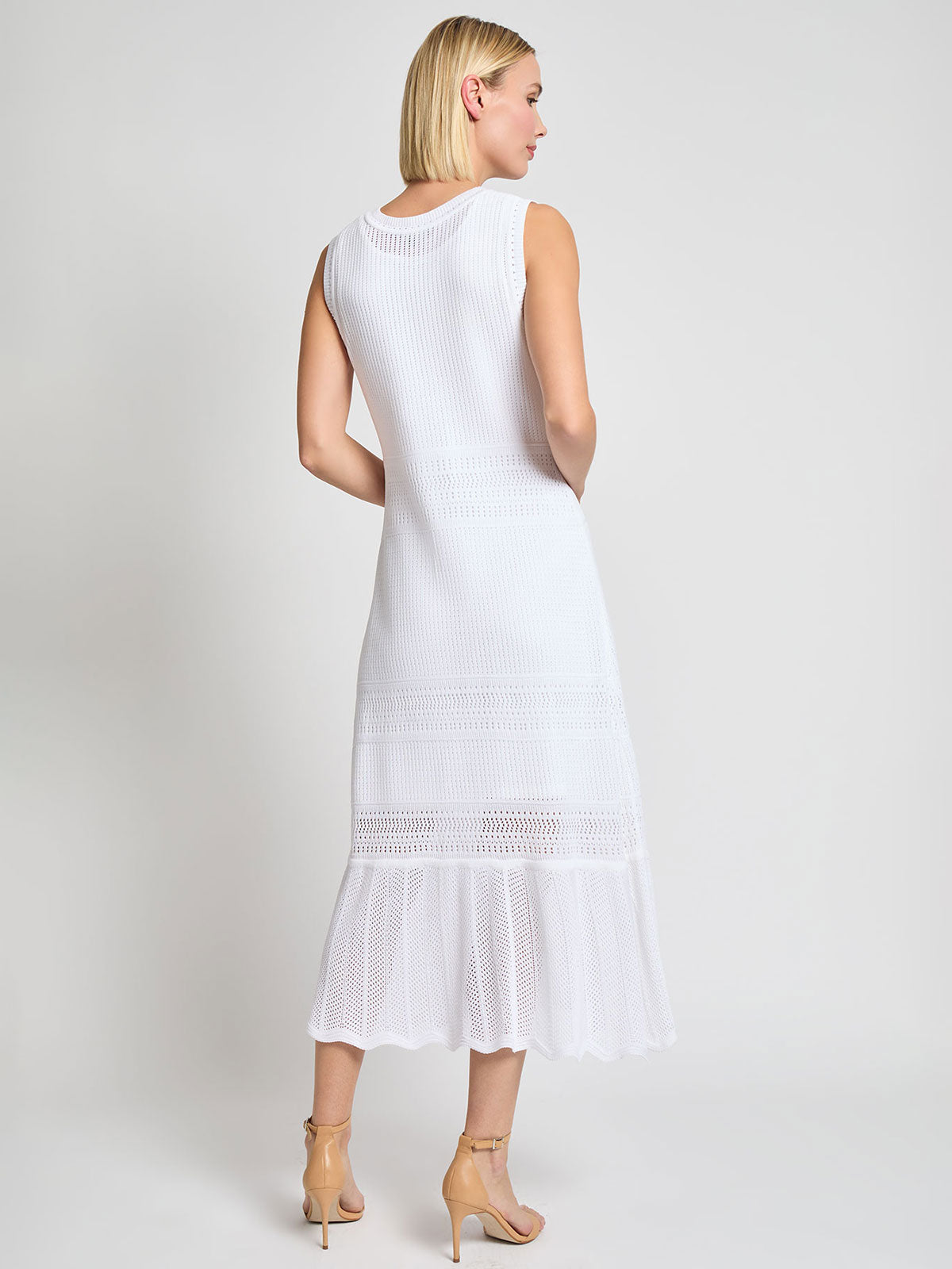A-Line Pointelle Knit Maxi Dress - Modern Fit