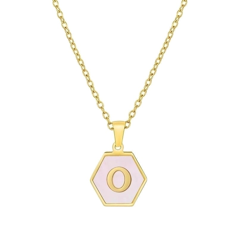 Modern Style Letter 304 Stainless Steel 18K Gold Plated Plating Stainless Steel Necklaces