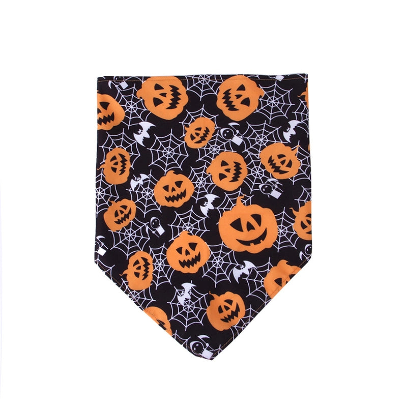 New Popular Halloween Pet's Saliva Towel Dog Bandana Cat Pet Triangular Scarf Bib