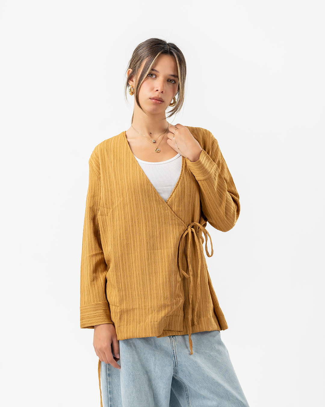 Women Crinkled Cardigan