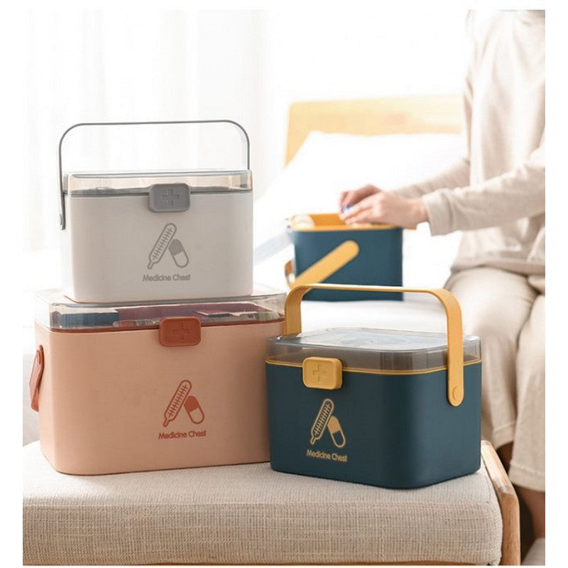 First Aid Kit Multi-Level Medical 1PC Medicine Storage Container - Home Portable Medicine Storage Container